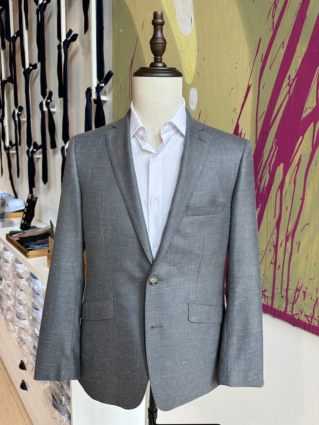 Linden Grey White Professional Blazer main image 1