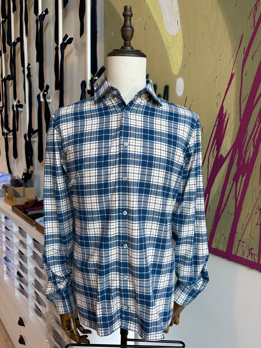 Blue, Cream & Red Flannel Shirt Pursuit Blue, Cream & Red Flannel Shirt Pursuit