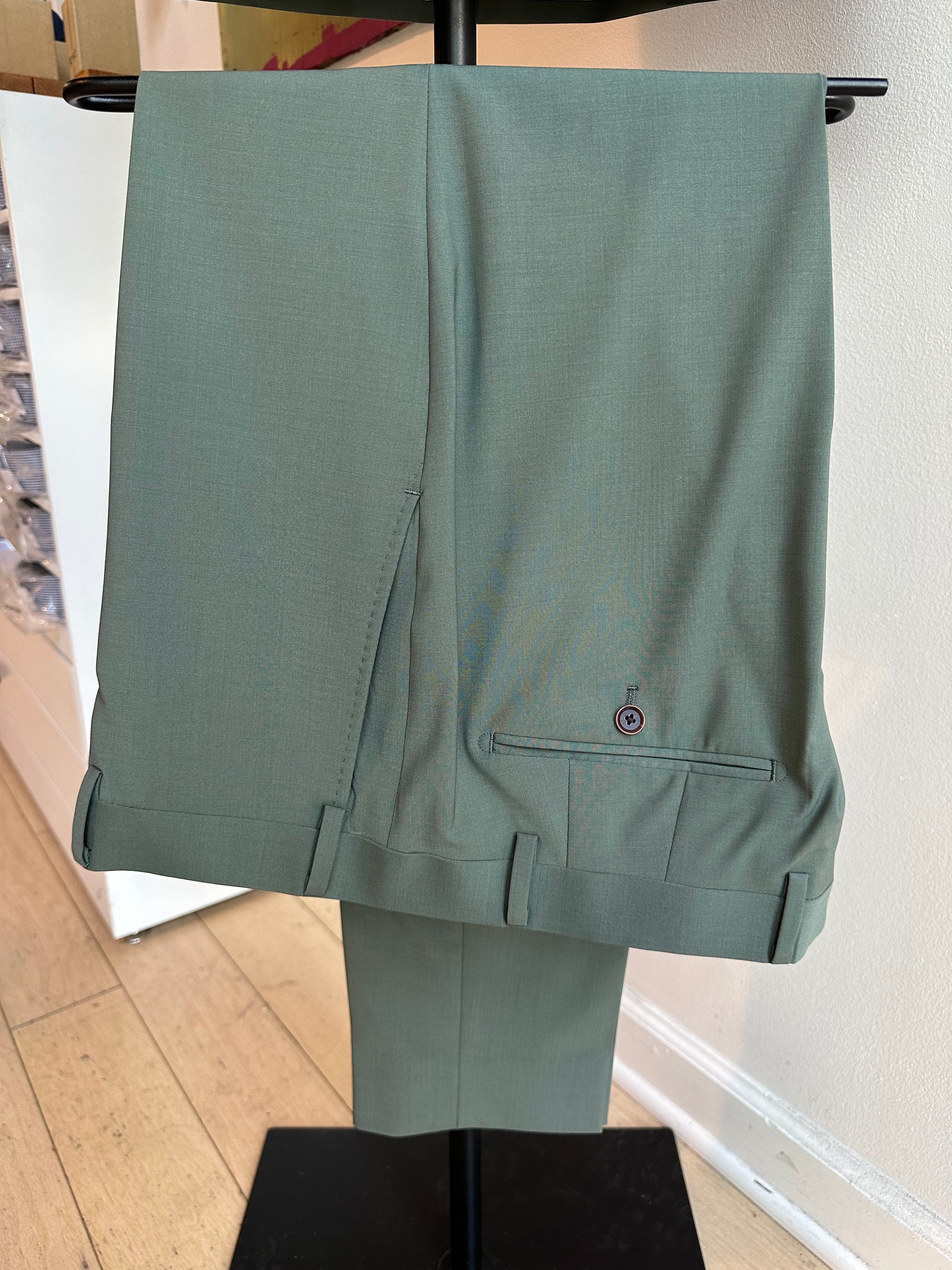 Sage Green Stretch Suit Pants Sage Green Stretch Suit Pants