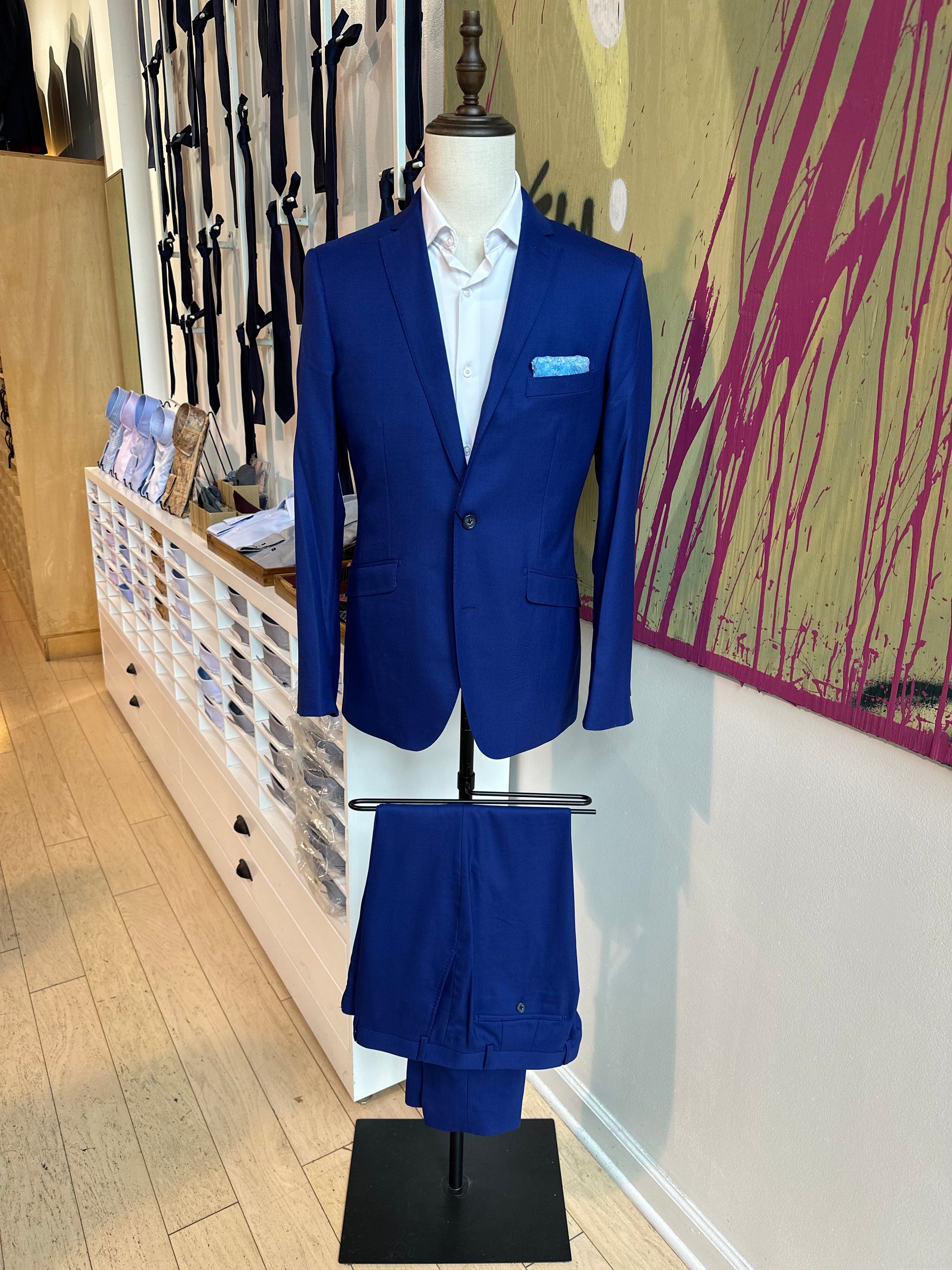 Royal Blue Stretch Suit Pants Pursuit Royal Blue Stretch Suit Pants Pursuit