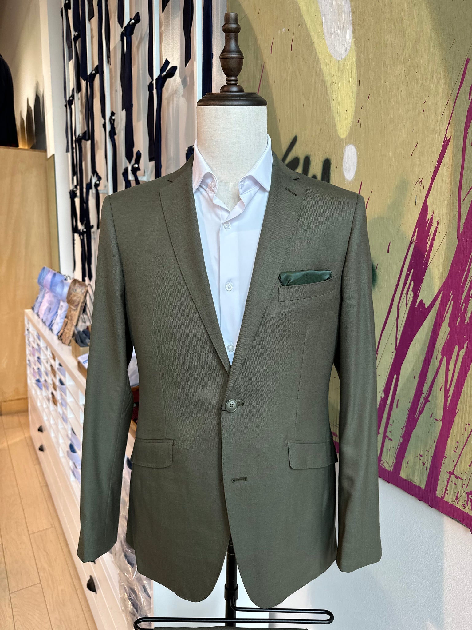 Olive Stretch Suit Coat Pursuit Olive Stretch Suit Coat Pursuit
