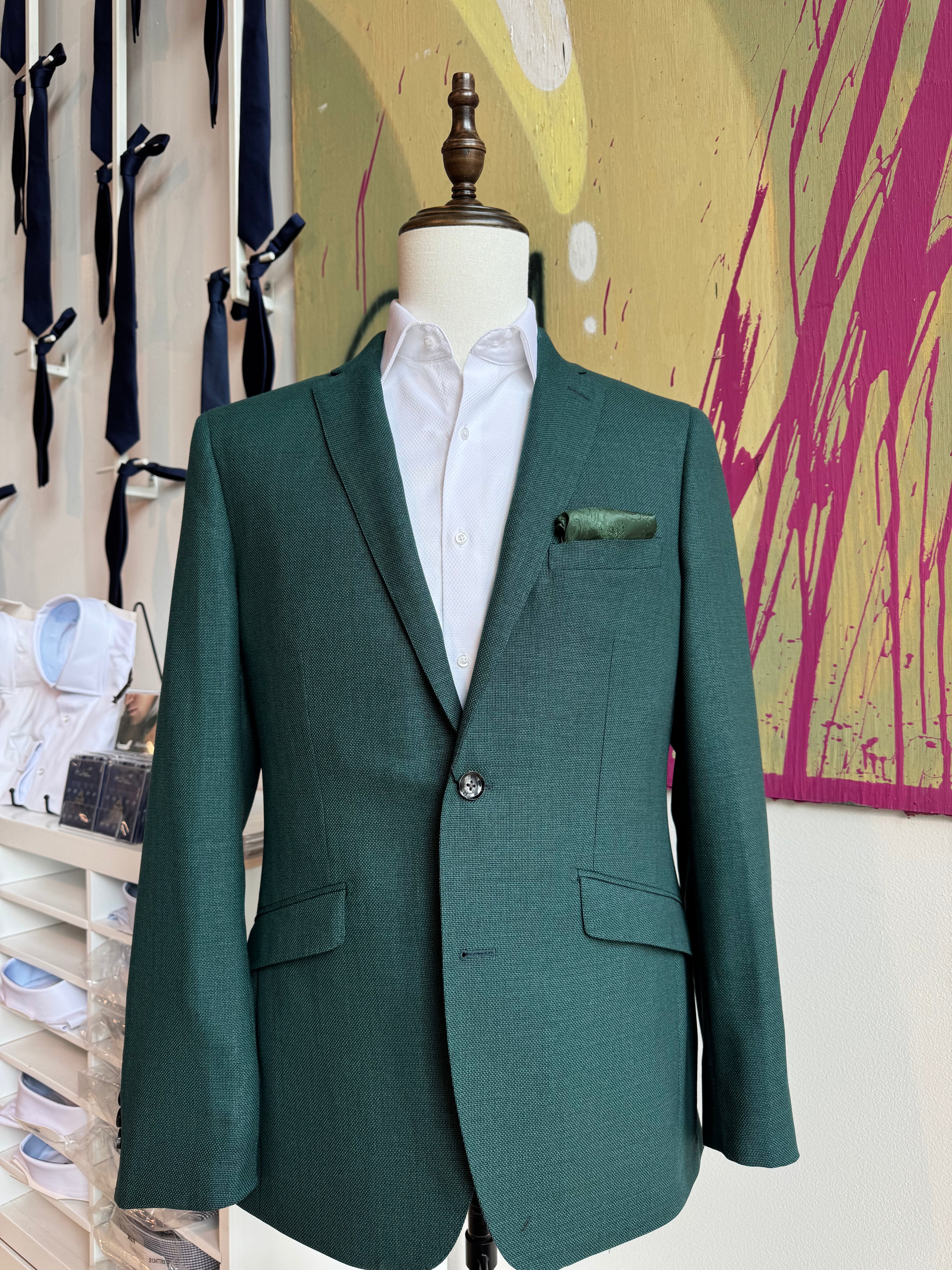 Hunter Green Hopsack Drago Blazer – Pursuit