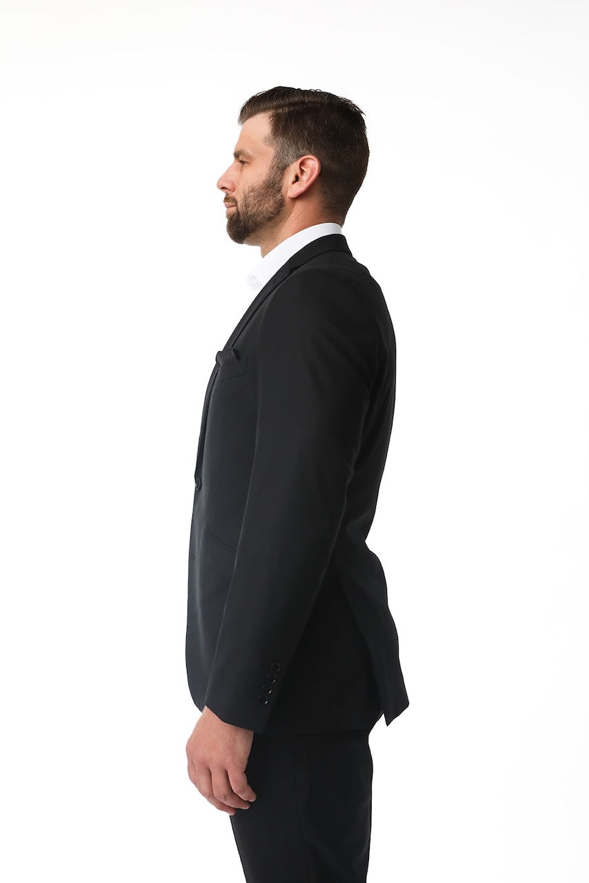 Black Stretch Suit Coat 44S