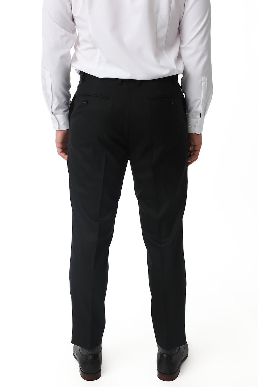 Black Performance Stretch Slim Fit Suit Pants - Jim's Formal Wear